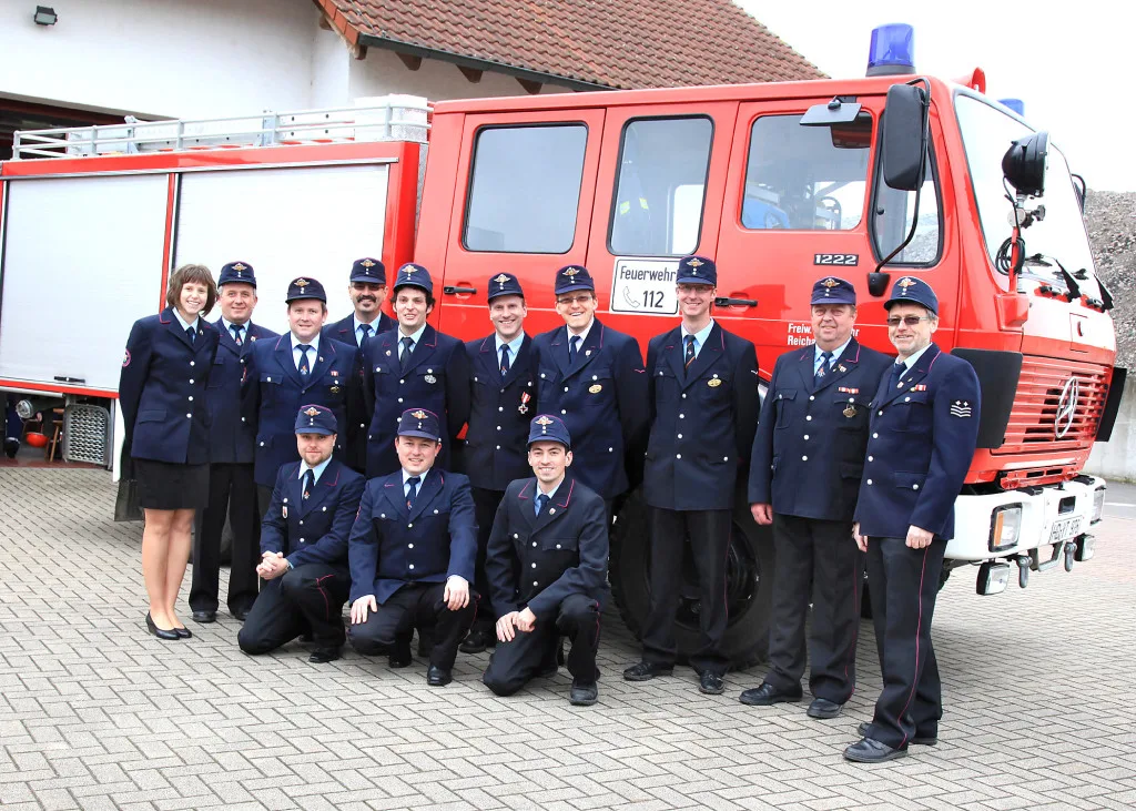 Der Feuerwehrausschuss im Jubiläumsjahr 2014