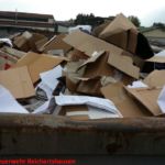 Voll ist der Container Altpapiersammlung 2016 - voller Container