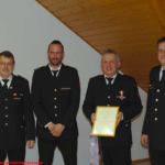 Im Bild: Kommandant Bruno Dentz, stv. Kommandant Klaus Baumgärtner, Hauptlöschmeister Thomas Schilling und Unterkreisführer Oliver Kohlhepp Im Bild: Kommandant Bruno Dentz, stv. Kommandant Klaus Baumgärtner, Hauptlöschmeister Thomas Schilling und Unterkreisführer Oliver Kohlhepp
