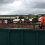 Erste Ladung am Gerätehaus Altpapiersammlung 2016